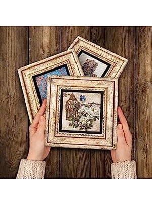 Aydenstore Kelebekli Çiçek Taş Duvar Tablosu - Çerçeveli Taş Tablo - Dekoratif Duvar Sanatı - Modern Ev ve Ofis Duvar Dekoru T3-04