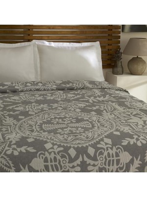 Aydenstore Müslin Çift Kişilik Tek Pike Gri