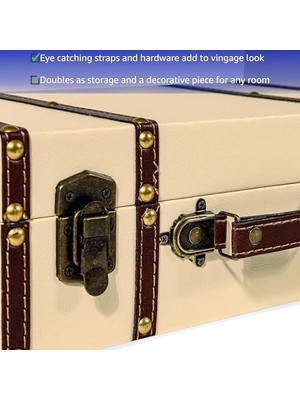 Aydenstore Innovations Dekoratif Bavul - Tarz, 2'li Set