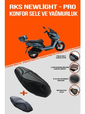 PROOFMOTO RKS Newlight & Newlight PRO Konfor Sele ve Yağmurluk Kılıfı