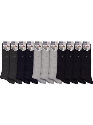 Dündar 12 Çift Pamuklu Erkek Soket Çorap