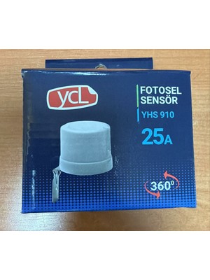 Ycl Yhs 910 Fotosel Gece Gündüz Sensörü 220 Volt 25 Amper