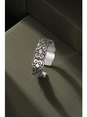 Özel Tasarım Model Ayarlanabilir Gümüş Yüzük 15