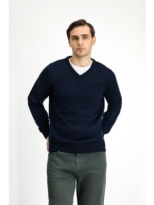 Polo Club V Yaka Regular Fit Triko Kazak