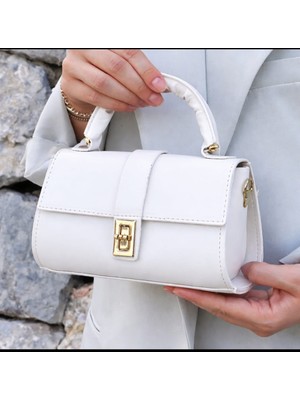 Kadın Omuz ve Kol Çapraz Çanta Beyaz