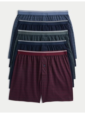 Marks & Spencer 5’li Saf Pamuklu Cool & fresh Boxer Seti