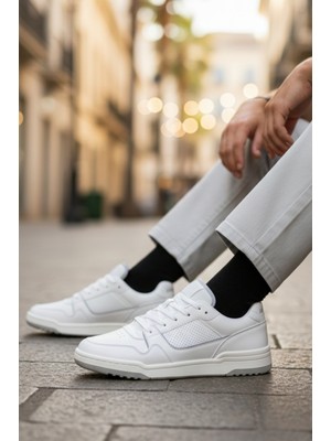 Jack & Jones Jfwlondon Pu Erkek Beyaz Sneaker Spor Ayakkabı 12254003