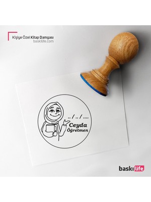 Baskı Life Kişiye Özel Kitap Damgası Kitap Mührü Kaşe Kitap Mühür Özel Damga 116