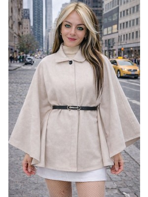 Kadın Panço Kemer Detaylı