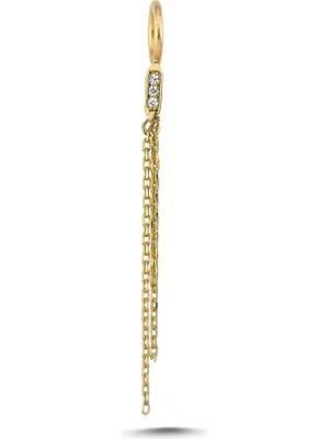 Cherry By Özkonak Tria Taşlı Zincir Charm