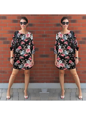 Sidelya Concept Kadın Uzun Kollu Bisiklet Yaka Dalgıç Mini Boy Elbise