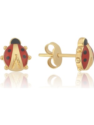 Cherry By Özkonak Uğur Böceği Çocuk Küpesi