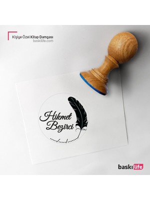 Baskı Life Kişiye Özel Kitap Damgası Kitap Mührü Kaşe Kitap Mühür Özel Damga 184
