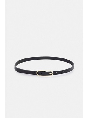 Antioch Siyah Ince Kadın Kemer