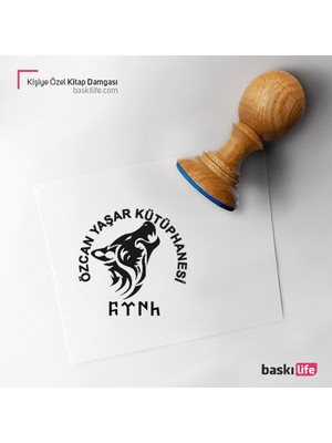 Baskı Life Kişiye Özel Kitap Damgası Kitap Mührü Kaşe Kitap Mühür Özel Damga 138