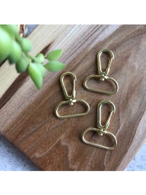 Orhan Çanta 100 Adet Makrome Anahtarlık Aparatı - Altın Renk