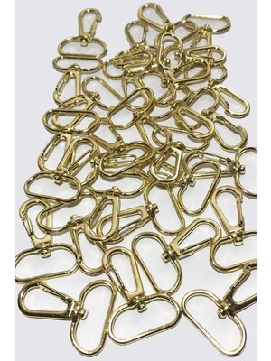 Orhan Çanta Makrome Anahtarlık Aparatı 2,5 cm Gümüş 10 Adet