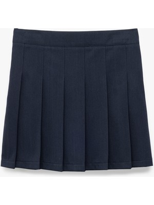 Koton Viskon Karışımlı Basic Pileli Etek