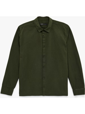 Koton Regular Fit Pamuklu Klasik Yaka Uzun Kollu Gömlek