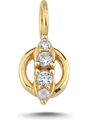 Cherry By Özkonak Taşlı Halka Charm