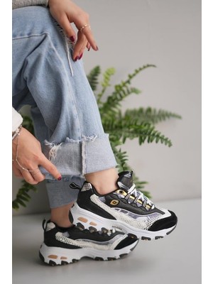 Kindep (Solazer) Uniseks Spor Ayakkabı Siyah Beyaz