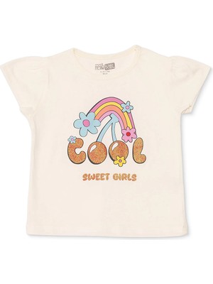 Hellobaby Hellobaby, Kız, Tshirt, Kiraz Baskılı, Bisiklet Yaka, Kısa Kol