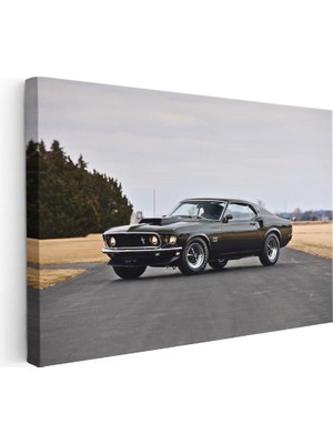 Tablofest Yatay Kanvas Tablo 1969 Ford Mustang Boss 429 Klasik Ford Tablosu Ev Ofis Duvar Dekoru