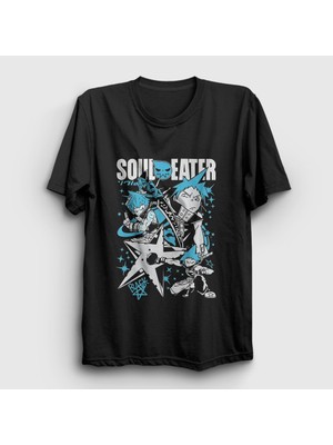 Presmono Unisex Siyah Black Star Soul Eater T-Shirt
