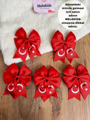 MELOKİDS Kırmızı Türk Bayrağı 23NISAN,19MAYIS,29EKIM Bayram Toka Seti