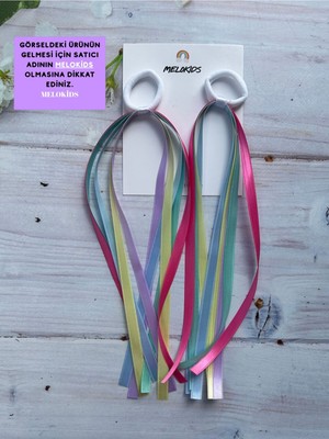 MELOKİDS Gökkuşağı Renkli Kurdele Dans ve Gösteri Bilekliği