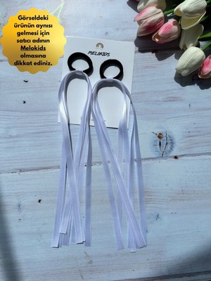 MELOKİDS 23 Nisan Dans Gösteri Bilek Tokası, Beyaz Saten