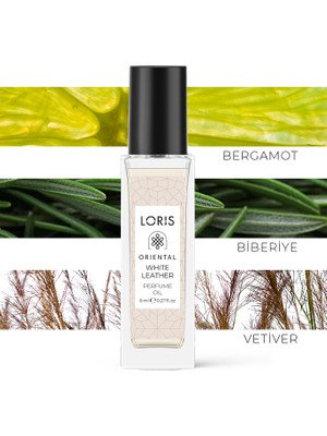 Loris White Leather 8 ml Unisex Parfüm Yağı | Natural Oil