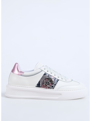 Roberto Cavalli Beyaz - Pembe Kadın Sneaker 27608