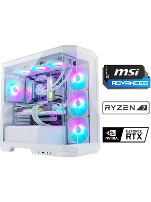 Xaser Pano X120 Ryzen 7 7800X3D 32GB Ddr5 Ram 1tb M.2 Nvme SSD 12GB RTX5070 Sıvı Soğutmalı Msi Oyuncu Oem Paket
