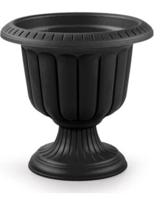 Royaleks Group Nergis Ayaklı Saksı 48 cm Antrasit 2 No 3 Lt. ROYALEKS-N002