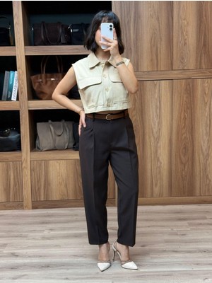 Vazıradk Beli Kemerli Pantolon