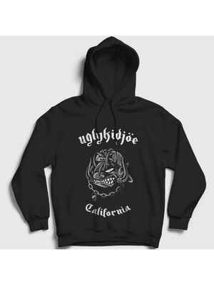 Presmono Unisex Siyah California Ugly Kid Joe Kapüşonlu Sweatshirt