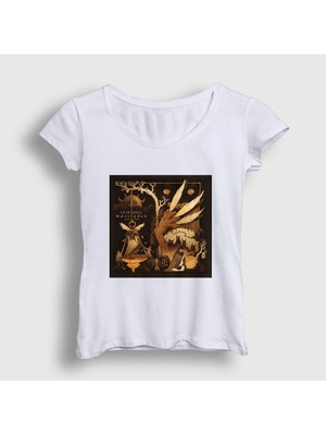 Presmono Kadın Beyaz Masstaden Vildhjarta T-Shirt