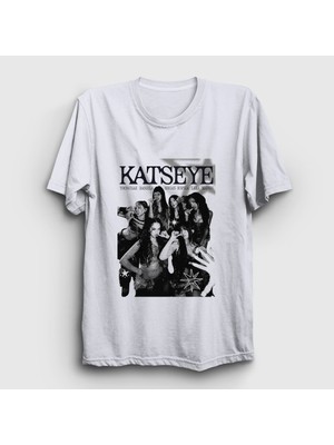 Presmono Unisex Beyaz Poster K Pop Katseye T-Shirt