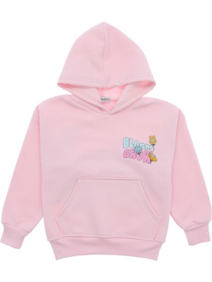 Arka BL0OM Grow Baskılı Üç Iplik Sweatshırt - Pembe - 2 - 3 Yaş - ATA30369.0-PEMBE-2 - 3 Yaş Pembe