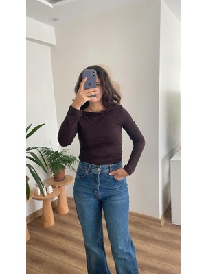 Nihanello Butik Degaje Yaka Bluz