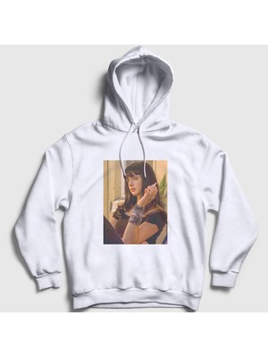 Presmono Unisex Beyaz Jane Margolis Breaking Bad Kapüşonlu Sweatshirt