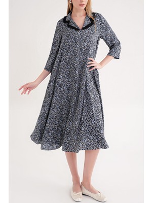 Societa Mavi Bol kesim elbise 93952