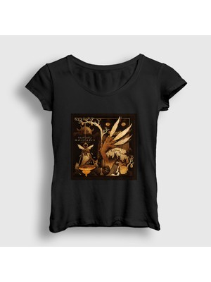 Presmono Kadın Siyah Masstaden Vildhjarta T-Shirt