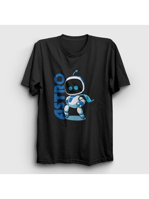Presmono Unisex Siyah Oyun V2 Kaptan Astro T-Shirt