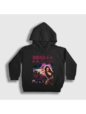 Presmono Unisex Çocuk Siyah Daniela Avanzini K Pop Katseye Kapüşonlu Sweatshirt
