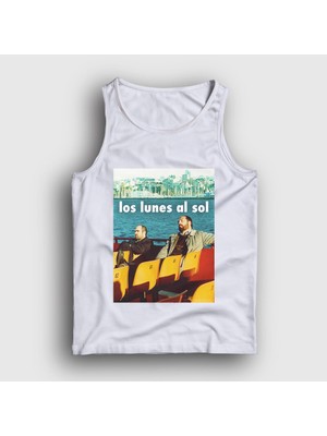 Presmono Unisex Beyaz Los Lunas Al Sol Javier Bardem Sinema Atlet