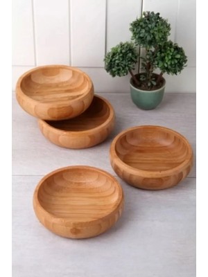 Royaleks Group Yuvarlak 4'lü Ahşap Çerezlik ROYALEKS-CRZ1010