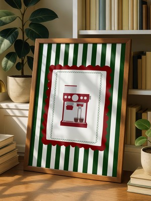 Fuart.Co Kahvenin Dünyası Kahve Temalı Dijital Baskı Poster (Çerçevesiz) Kafu