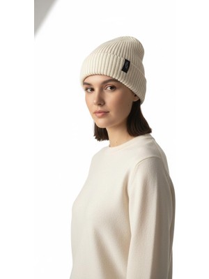 Unisex Fitilli Katlamalı Kışlık Kalın Triko Bere – Basic Stil, Sıcak Tutan, Yumuşak Doku, Dokuma Etiketli, Esnek Yapılı, Günlük Kullanıma Uygun Şapka Unisex Kışlık Fitilli Triko Bere –